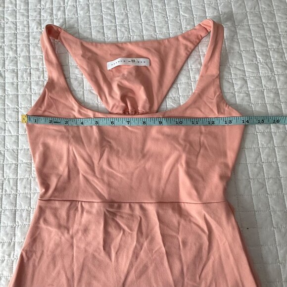 Susana Monaco Peach Tank Top S Back Cutout Nylon/Spandex Blend Made In USA - Picture 5 of 7